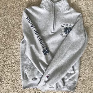 Notre dame quarter zip up
